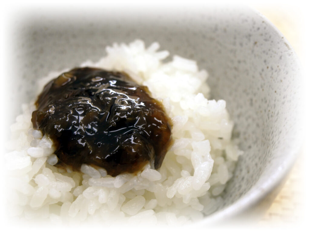 ふきのとう海苔をのせたご飯