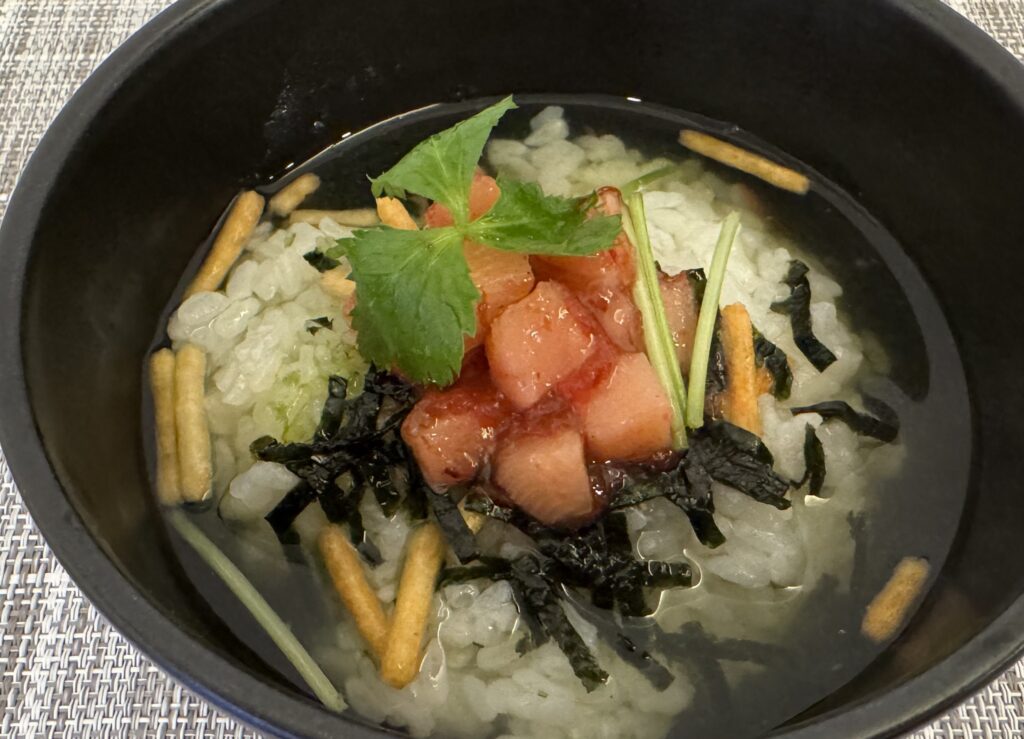 梅ぇ～たけのこを使用したお茶漬け