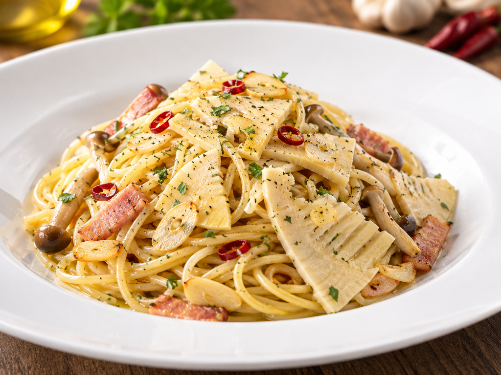 イタリアンたけのこのパスタ