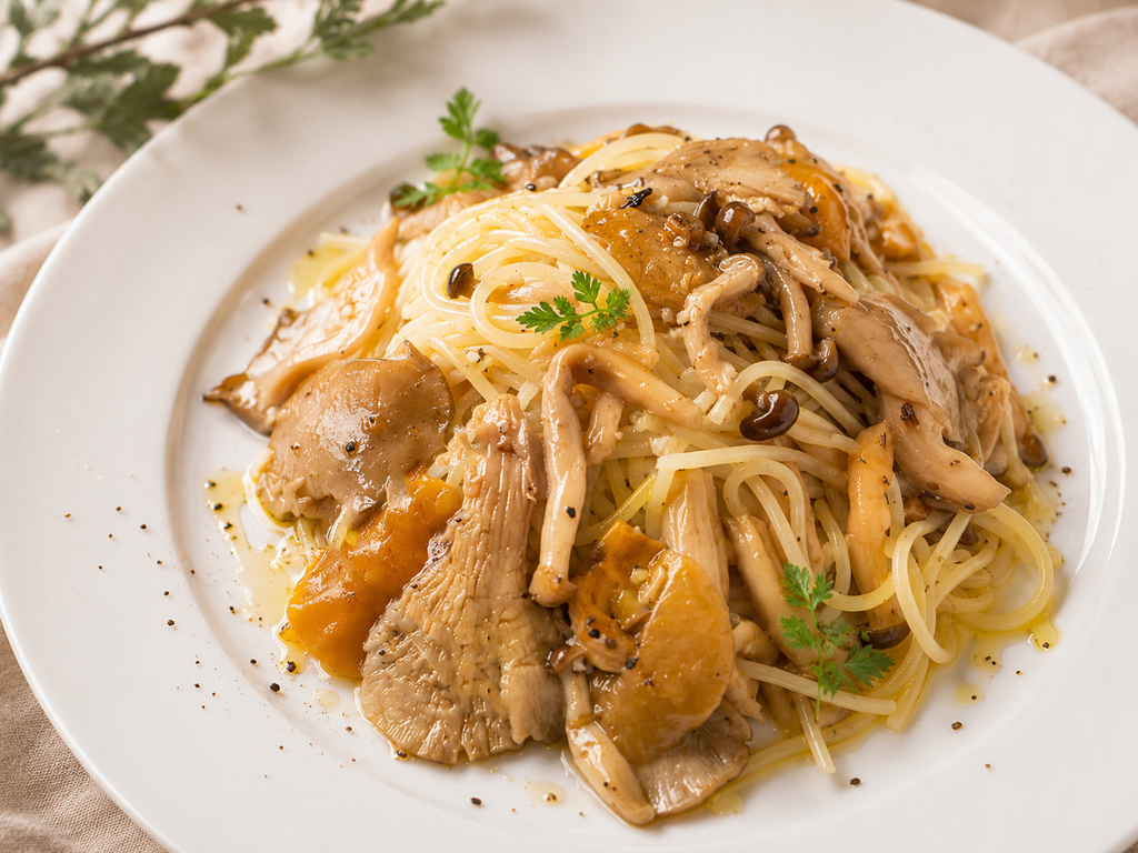 イタリアンきのこを使ったパスタ